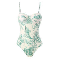 Nuevo traje de baño de una pieza para mujer, falda larga con protección solar y correa adelgazante, conjunto de dos piezas, traje de baño de aguas termales - details 4