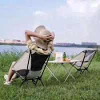 Silla de práctica plegable ultraligera portátil con forma de luna para acampar al aire libre, desmontable, para pesca en la playa, y pequeña silla para pícnic - details 19