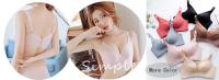 ropa interior ultrafina de talla grande, copa C D, sujetadores sexys, lencería bordada, sujetador transparente de encaje para mujer, sujetador rosa de media Copa - details 8