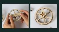 Rompecabezas de madera 3d para niños, conjunto de modelos de construcción mecánicos Montessori DIY, juguetes para construir motocicletas, dirigibles, coches, trenes - details 7
