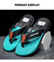 Zapatillas de los hombres de la nueva tendencia casual playa pellizcar sandalias antideslizante fondo suave resistente al desgaste de los hombres de verano chanclas - details 8