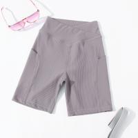 Pantalones cortos de Yoga para mujer, pantalones cortos de motociclista con cintura en V, mallas de Yoga para Fitness, cintura cruzada con bolsillo, pantalones cortos deportivos de Yoga para mujer - details 17