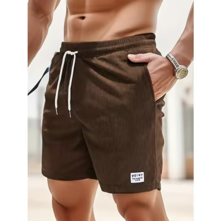 Pantalón corto deportivo ajustable de moda casual urbana para hombre, verano 2025 - 1