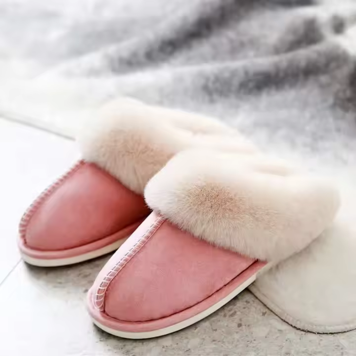 Zapatillas de explosiones para mujer, zapatos de algodón suaves y transpirables de EVA cálidos para el hogar, venta al por mayor, Otoño e Invierno - 1