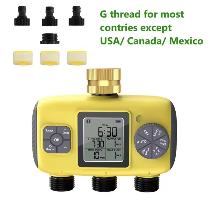 Temporizadores de agua automáticos Insoma-3 para salidas, sistema de riego de jardines y herramienta de programación de pulverización con control independiente - 1