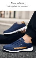 Zapatos casuales de cuero para hombre, zapatillas de deporte para exteriores, zapatos para caminar para todas las estaciones, suela suave, moda - details 12