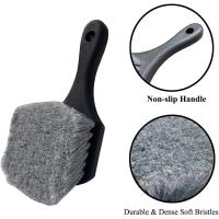Cepillo de limpieza de llantas de ruedas de coche, cepillos detallados, Kit de toallas de lavado, accesorios universales de limpieza de neumáticos de ruedas - details 1