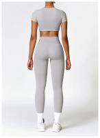 Mallas de Yoga de cintura alta para mujer, pantalones de secado rápido para ejercicio físico, ropa deportiva para gimnasio - details 24