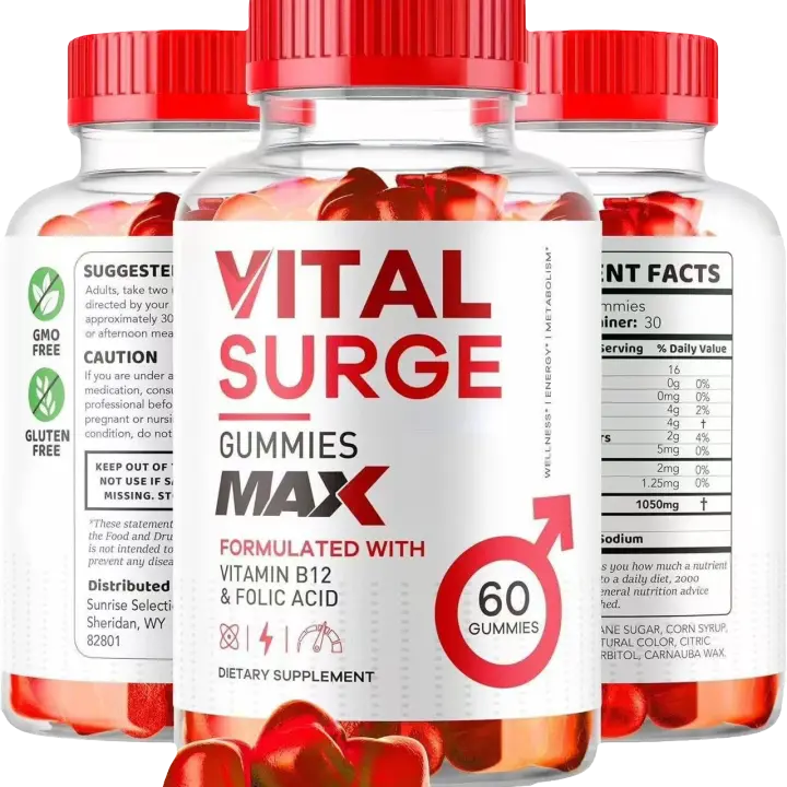 Gummies Vital Surge para Hombres Tarjeta SD de Almacenamiento de Datos - 1