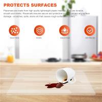 Tapete de cocina transparente, tapete para mesa de centro, protector de mesa, manteles individuales impermeables, protector de encimera, juego de manteles individuales de 4 piezas - details 4