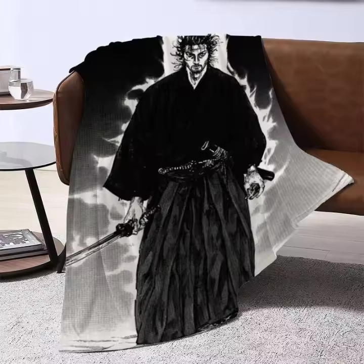 Vagabond-Manta de Manga para cama, sofá, colcha peluda de invierno, colchas cálidas hasta la rodilla para bebé, edredón doble para acampar - 1