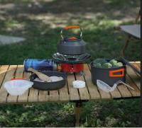 Juego de utensilios de cocina para 1-3 personas, olla y sartén portátiles livianas con bolsa de transporte, perfecto para acampar al aire libre - details 2