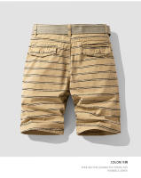 Pantalones de Trabajo de Verano de Algodón Puro de Media Lengua Estilo Recto y Versátil con Estampado de Tres Piedras - details 7