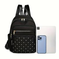 Mochila Unisex Nylon, Otoño/Invierno, Gran Capacidad, Viaje, Bolsos para Mujer - details 4