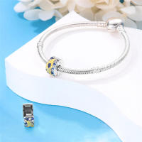 Encantos de Plumas de Plata Esterlina S925 para Mujeres Regalo de Joyería Fina para Cumpleaños Ajustables a Pulseras Originales de 3mm DIY con Zirconia - details 28