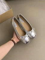 Francés retro de suela blanda solo zapatos de plata de las mujeres zapatos de otoño ladyshoes arco de la noche rojo pisos zapatos de ballet - details 27