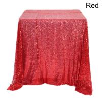 Mantel de Fiesta de Brillo de Lentejuelas Tela de Rosa Dorada con Sier de Poliéster para Boda, Cumpleaños, Banquete en Casa - details 10
