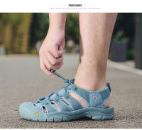 Sandalias de bolsillo con suela ligera para exteriores, de gran tamaño, sandalias de senderismo de verano para mujer, zapatos de playa para hombre - details 28