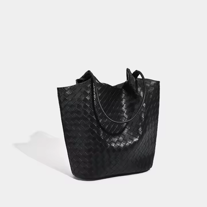 Bolso de mano de gran capacidad para mujer, nuevo bolso de hombro casual versátil, bolso tejido de alta gama para madre e hijo - 1