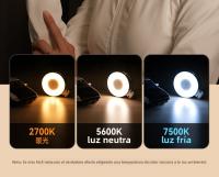 🔥   Anillo Magnético de Luz 3 en 1 para Teléfonos 💡   - Kit de Iluminación Profesional con Espejo de Maquillaje y Soporte Plegable (3 Temperaturas, 500mAh, Tipo-C) - details 8