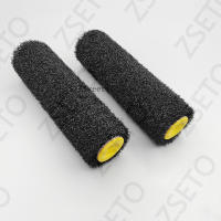 Rodillo para masilla, cepillo de fibra negra, seda, microcemento, lechada espesa, piedra de cueva de arroz, herramienta de recubrimiento artístico de tierra de diatomeas - details 1