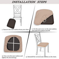 Fundas de asiento de silla de terciopelo, fundas de cojín de asiento elásticas, funda de silla lavable para comedor, Hotel, ceremonia, banquete, fiesta - details 5