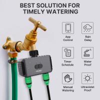 Aspersor de jardín inteligente con Bluetooth, temporizador bidireccional, filtro retardador de lluvia, controlador de riego automático - details 11