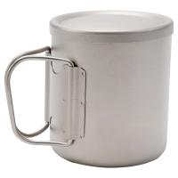Taza de té y café cubiertas con agua de titanio de doble pared para exteriores, villa para acampar al aire libre - details 27