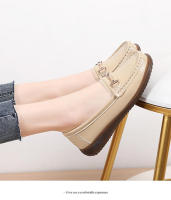 Zapatos De Mujer De Cuero Auténtico Nuevos Antideslizantes Y Ligeros Talla Grande 35-44 Zapatos Planos Para Primavera Y Otoño Con Decoración Metálica - details 8