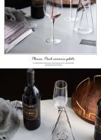 Separador piramidal de iceberg rojo de borosilicato único, botella de whisky, herramienta para verter, copa de vino - details 16