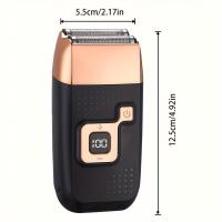 Maquinilla de afeitar eléctrica inalámbrica para hombres, afeitadora de aseo lavable, recargable por USB afeitadora recíproca, regalos para hombres - details 0