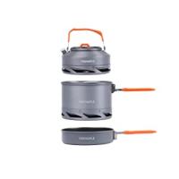 Feast Series - Juego de utensilios de cocina para camping, juego de cocina al aire libre con olla, hervidor, sartén, cuencos y espátula, construcción premium, kit ideal para mochileros, senderismo, camping en coche y uso de emergencia - details 5