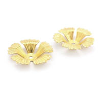Tapas de cuentas de flores de latón de color no chapado, suministros de joyería Diy de alta calidad, collar, pendientes, accesorios para mujer - details 29