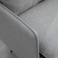 Sofá Moderno de 2 Plazas Sofá de Sala con Tapiz de Poliéster, 4 Almohadillas y Patas de Acero - details 16