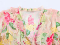 Camisa Elegante con Volantes Impresos Moda Veraniega para Mujer Estilo Informal - details 2