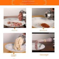 Picadora de carne ajustable, herramienta multifunción para rellenar salchichas, molinillo de fideos, frutas y verduras, operado a mano - details 5
