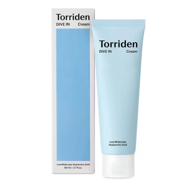 Torriden DIVE IN Crema 80ml (2,71 fl. oz.) Hidratante facial para pieles sensibles y grasas, textura ligera y cremosa. - 1