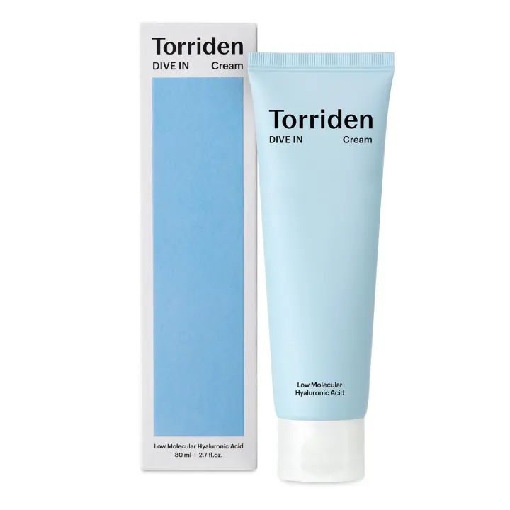 Torriden DIVE IN Crema 80ml (2,71 fl. oz.) Hidratante facial para pieles sensibles y grasas Textura ligera y cremosa - 1