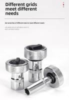 Ratchet de Acero Inoxidable Mini Palanca de Ratchet de 1/4" 3/8" 1/2" Manejo Reversible - details 15