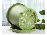 Maceta circular de plástico grande para interior, maceta y maceta decorativa para flores de jardín - details 8