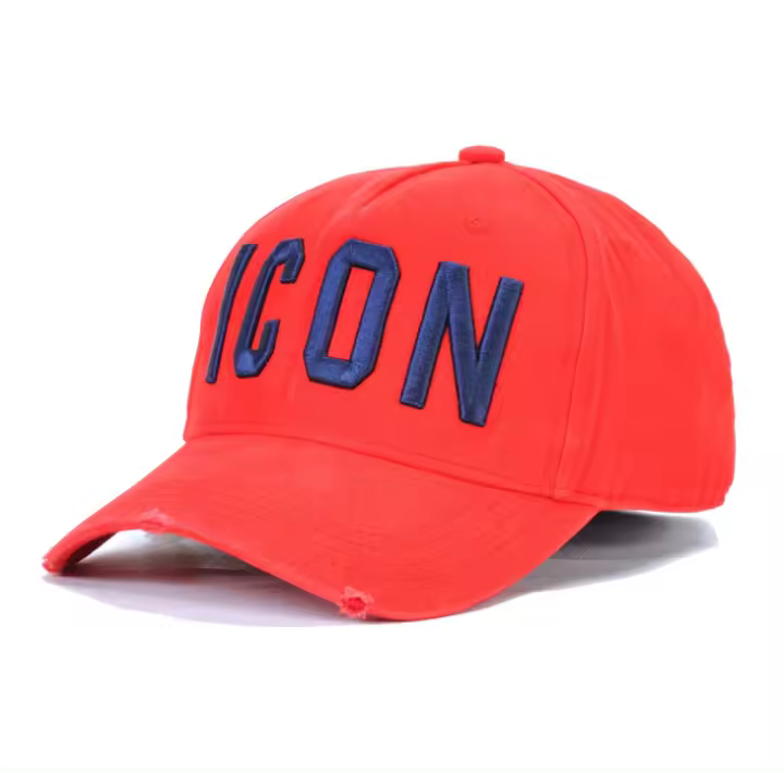ICON Marca Algodón Letras impresas Calidad original Gorras de béisbol Letras Hombres Mujeres Diseño del cliente Sombrero Negro dsq Gorra Sombreros para papá Sombreros para disfraces - 1