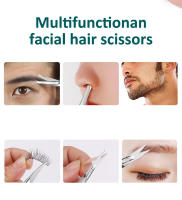 Tijeras profesionales de acero inoxidable para cejas, recortador de precisión, herramienta para quitar el vello de las pestañas y la nariz - details 6
