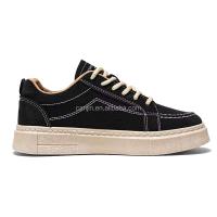 Nueva zapatilla de deporte negra de calidad al por mayor para hombres, precio bajo 44, zapatos de skate clásicos para niños de fábrica, suela de Pvc, inyección, gran oferta - details 4