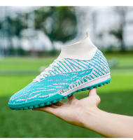 Zapatos de fútbol de alta calidad para hombre, botas de fútbol profesionales FG/TF, tacos antideslizantes ultraligeros para exteriores, zapatillas de tobillo de entrenamiento - details 23