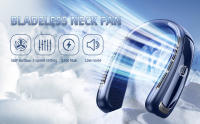 portable neck fan personal air conditioner 5200mah bladeless cooling neck fan portable rechargeable