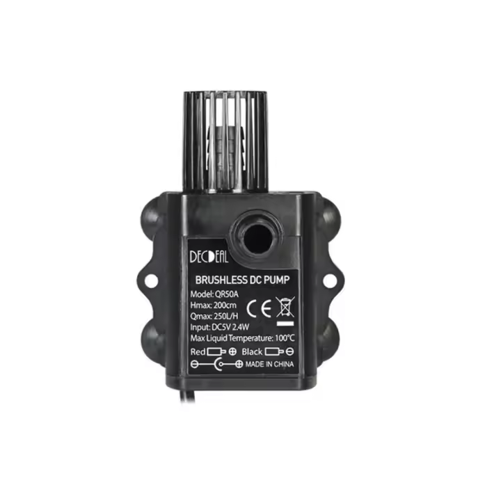 Bomba de agua circulante para paisajismo USB, Mini bomba sumergible ultrasilenciosa sin escobillas, 5V, 2,4 W, 4,8 W, fuente de jardín impermeable - 1