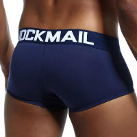 Marca JOCKMAIL, bragas masculinas, Boxers transpirables, ropa interior de algodón para hombres, bolsa convexa en U, calzoncillos sexis con estampado de hojas, pantalones cortos para el hogar - details 19