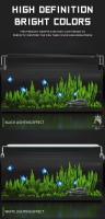 Iluminación led Superfina para acuario, luz Extensible para plantas acuáticas, lámpara impermeable con Clip para pecera, 110v-240v, 20cm-60CM - details 5