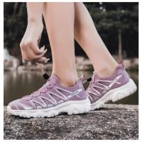 Zapatos de senderismo para mujer, zapatos de senderismo resistentes al desgaste para deportes al aire libre, zapatos de senderismo con suela de goma - details 1