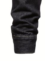 Chaqueta vaquera desgastada informal para hombre, abrigo con solapa de estilo callejero con múltiples bolsillos - details 9